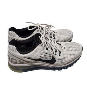 Nike Air Max Mens Sz 12 White Black Running Athletic Shoes